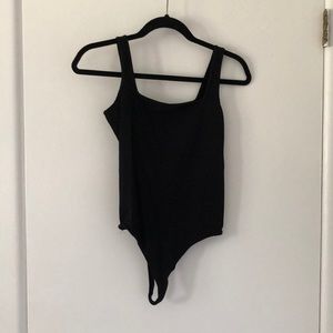 BP black thong bodysuit